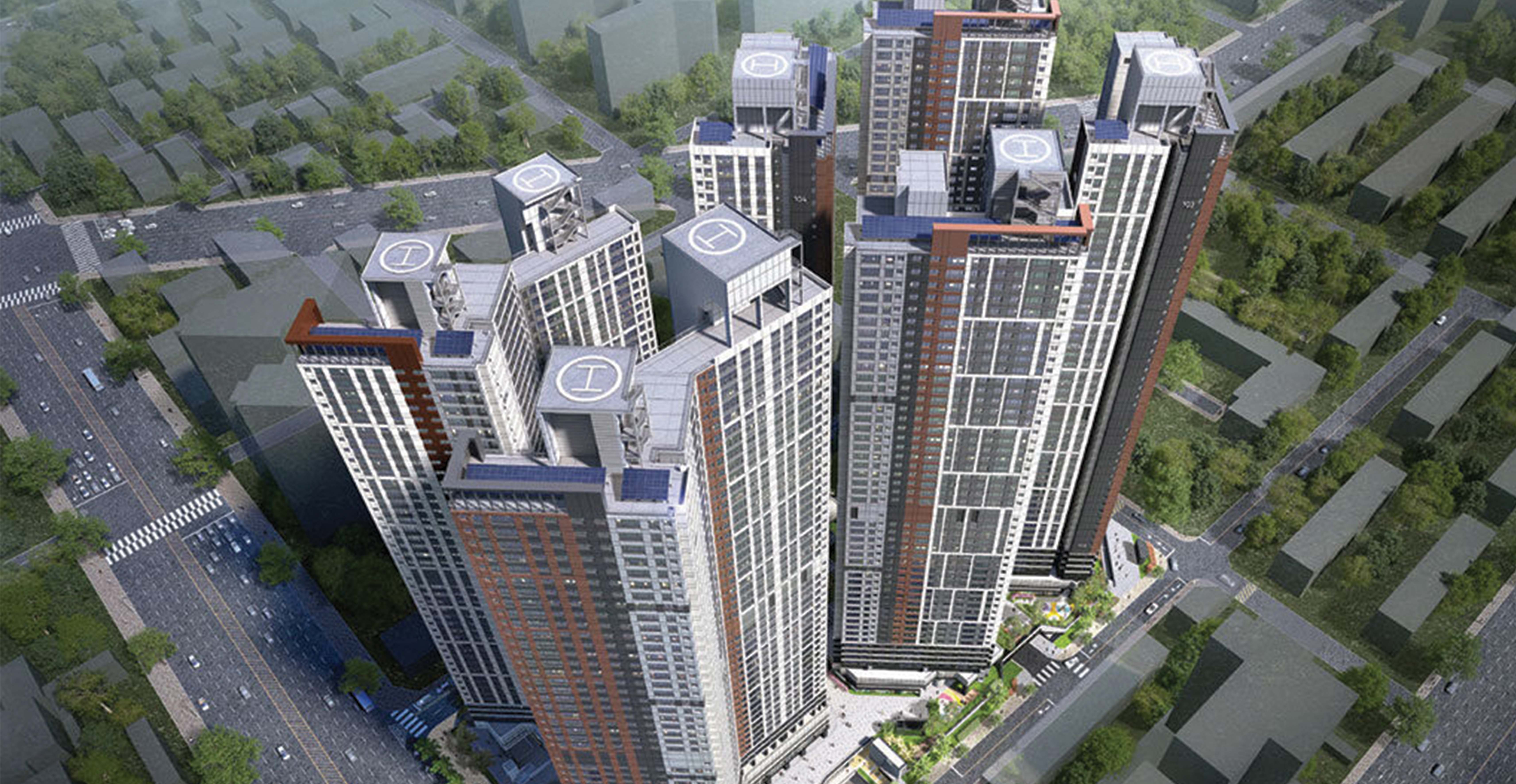 달서 푸르지오시그니처 항공사진